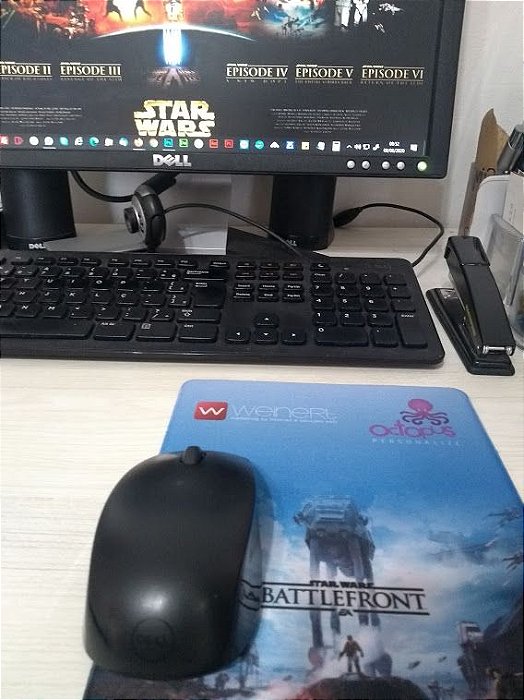 Mouse Pads personalizados, com ou sem apoio de braço, em diversas cores com a arte que imaginar!