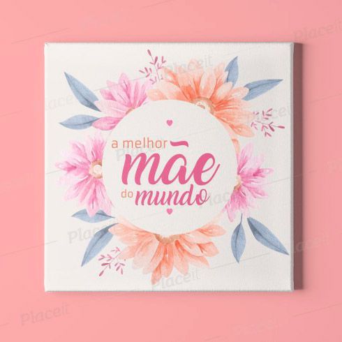 Quadro MDF ou azulejo Dia das Mães