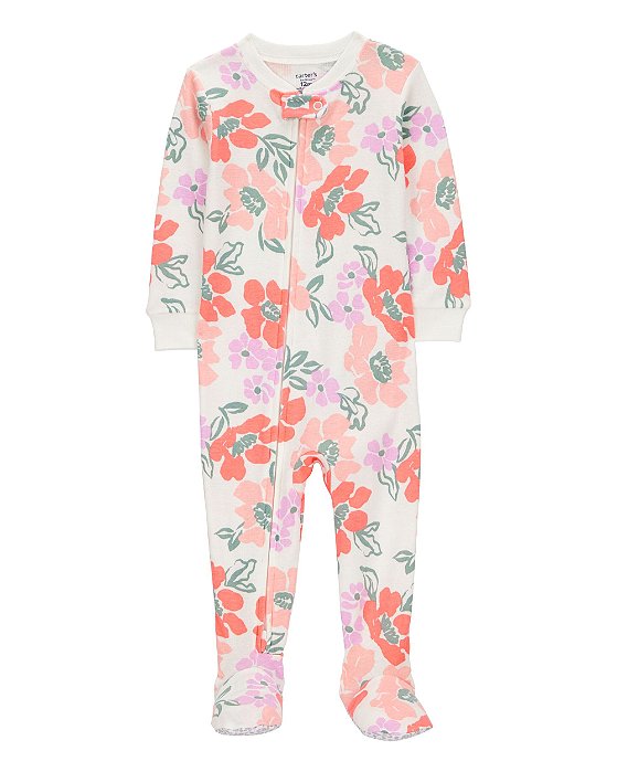 Macacão Infantil Menina  Algodão Floral