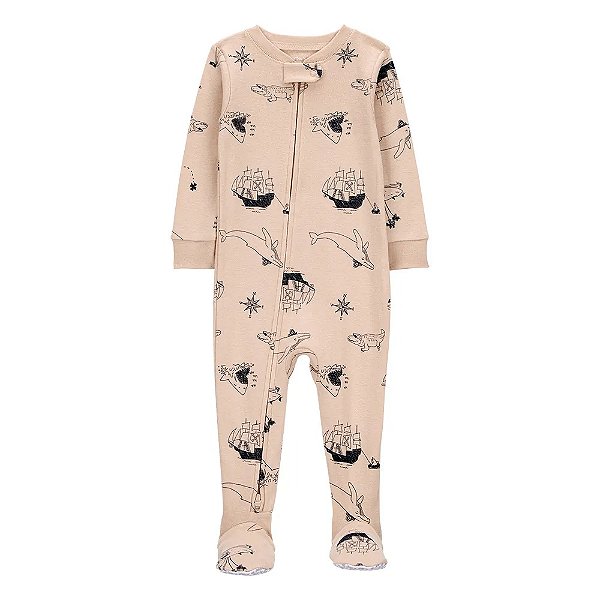 Macacão em algodão - Barco / Pirata