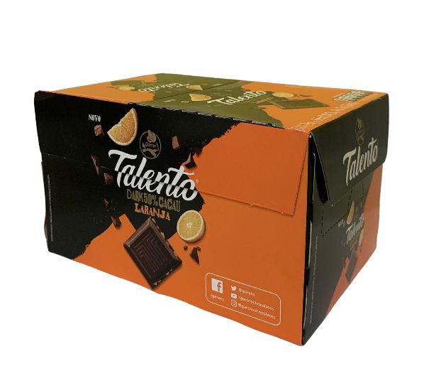 Chocolate Talento Dark 50% Cacau Laranja 15x75g Garoto
