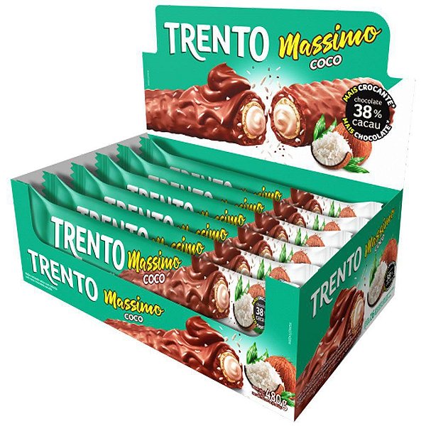 Chocolate Trento Massimo Coco Peccin caixa com 16 Unidades