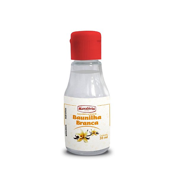 Aroma Natural De Baunilha Branca Mavalério 30ml