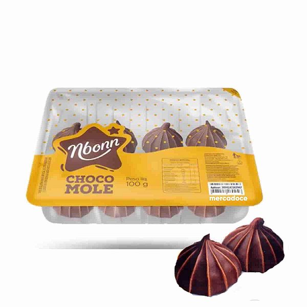 Chocomole Preto Nbonn com 6 unidades