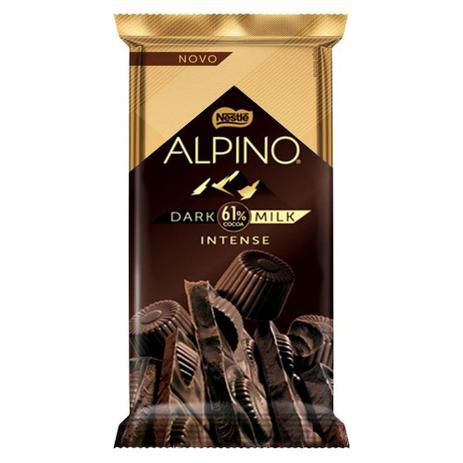 Tablete Chocolate Alpino Dark 61% cacau Milk Intense  85g - Nestlé