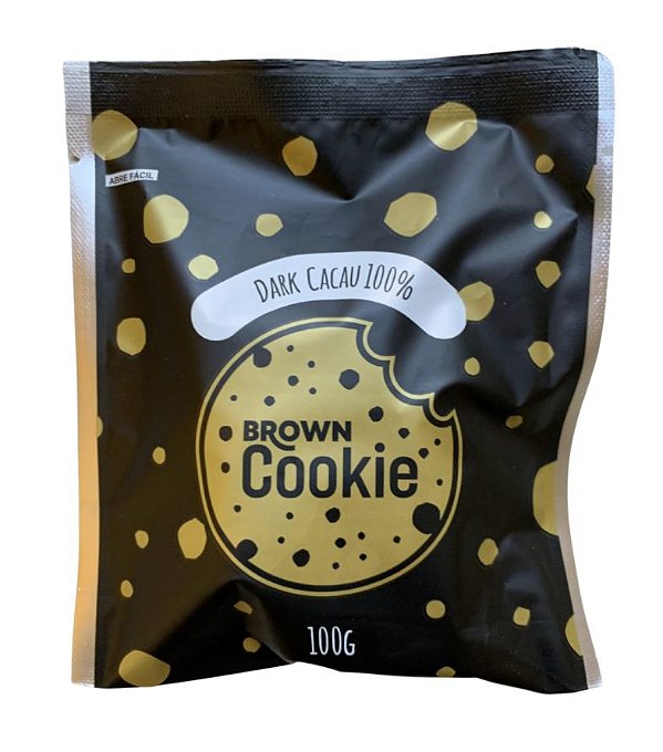 Cookie Dark Cacau 100% 80g - Brown Cookie