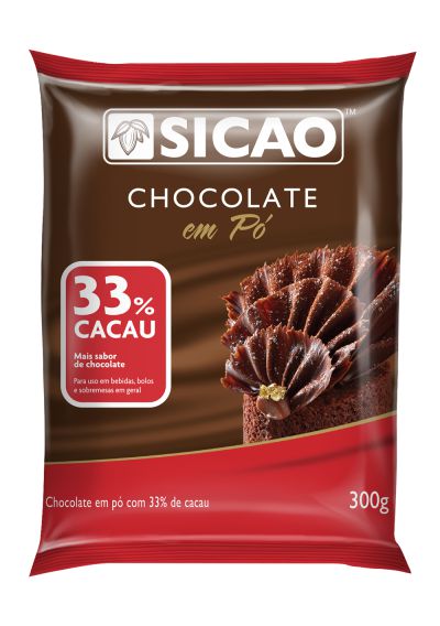 Chocolate Em Pó Sicao 33% cacau 300g