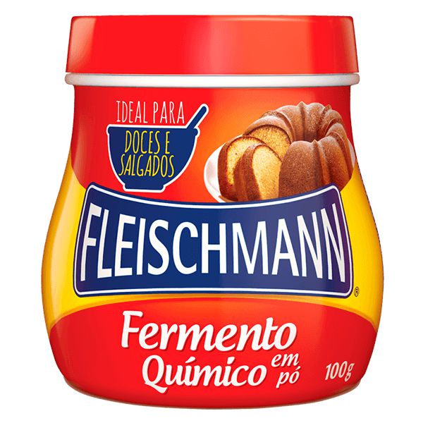 Fermento químico em pó 100g - Fleischmann