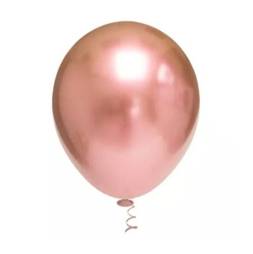 Balão Cromado Rose Gold número  9 com 25 unidades  - ArtLatex