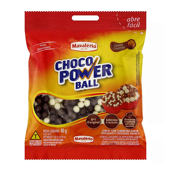 Choco power ball mini cereal Mavalério 80g