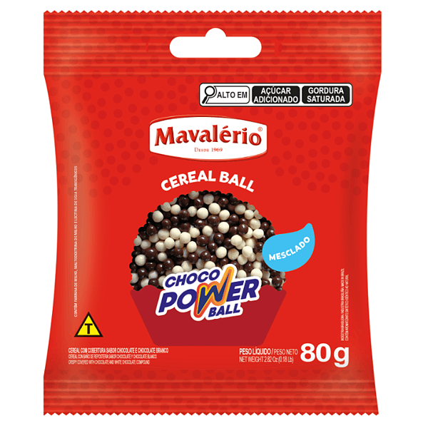 Choco power ball mini cereal Mavalério 80g