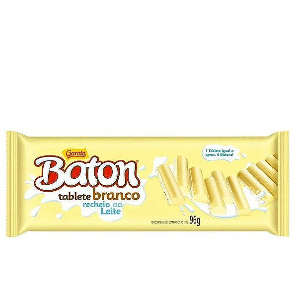 Baton Tablete Branco 96g - Garoto