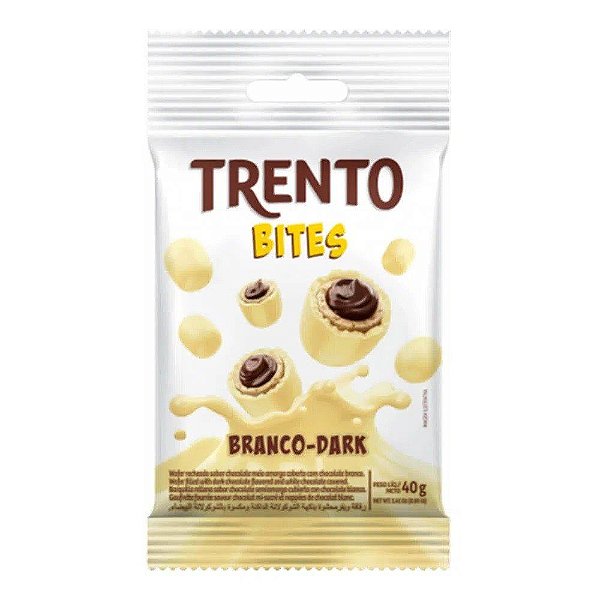 Chocolate Trento Bites Branco Dark 40g - Peccin