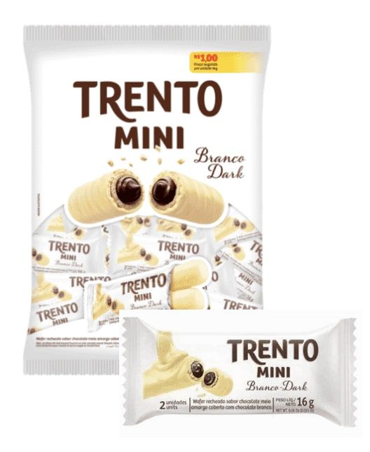 Chocolate Trento Mini Branco 800g - Peccin