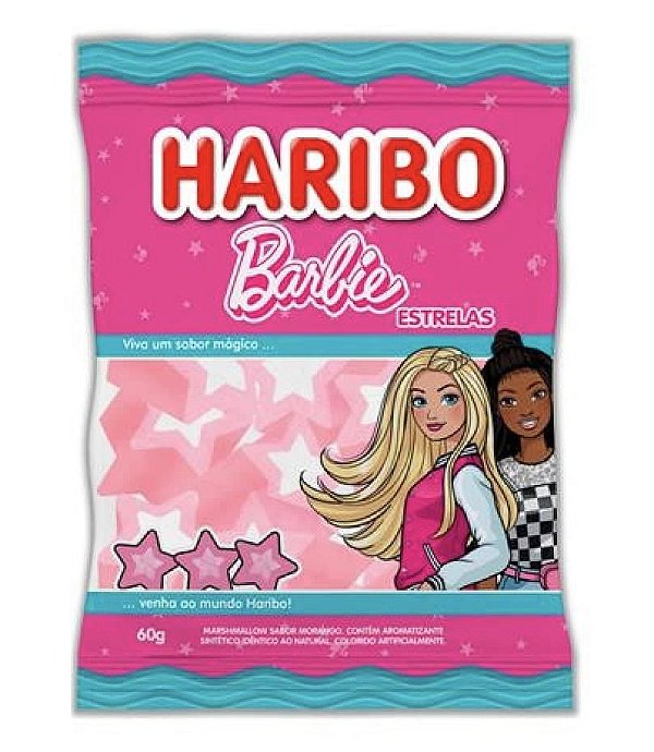 Marshmallow Barbie Morango 60g - Haribo