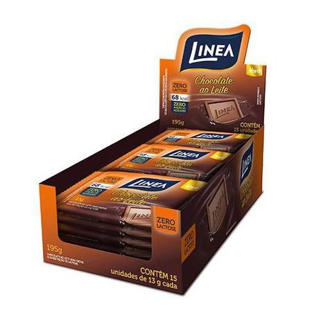 Chocolate Ao Leite Zero com 15 Unidades De 13g Cada - Linea