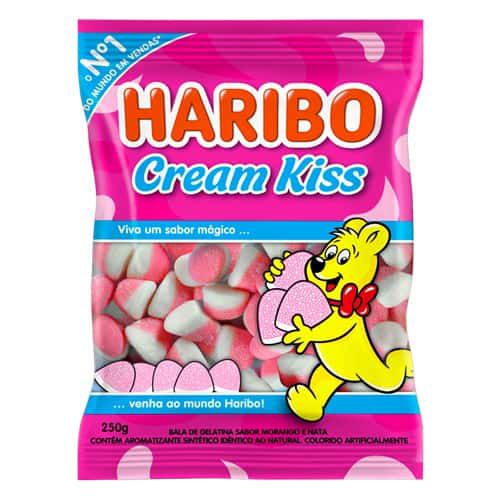 Bala Gelatina Cream Kiss 250g - Haribo