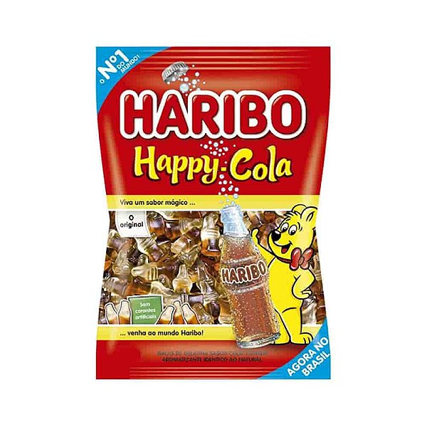Bala Gelatina Happy Cola 250g - Haribo