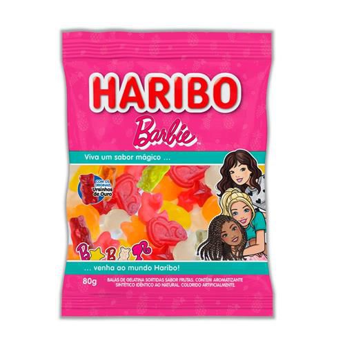 Bala Gelatina Barbie Frutas Sortidas 80g - Haribo