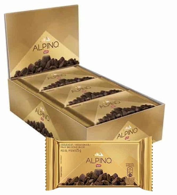 Alpino Chocolate Leite 22 un de 25g Nestle