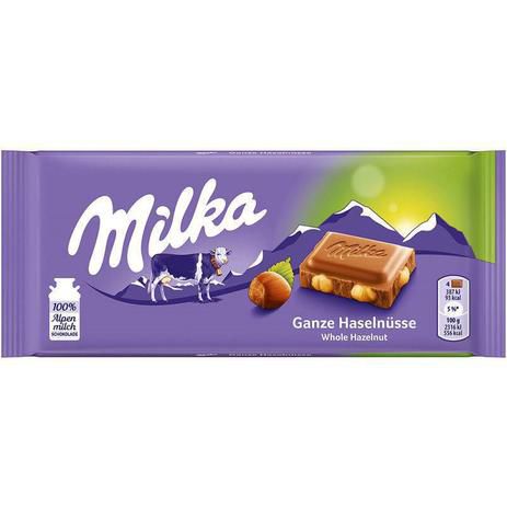 Chocolate Whole Hazelnut avelã 100g - Milka