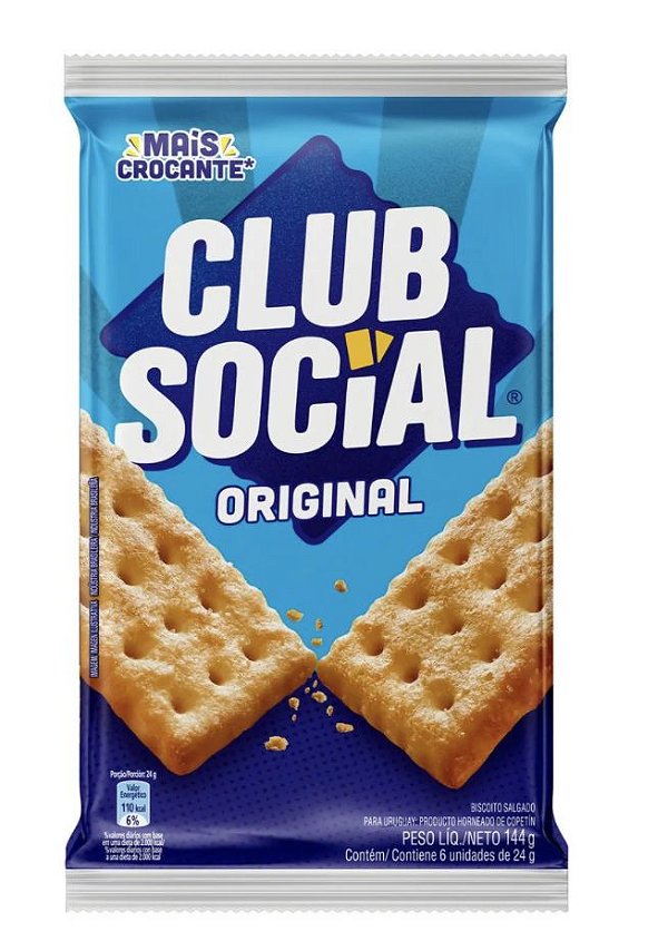 Club Social Original 144g - 6 unidades de 24g - Mondelez