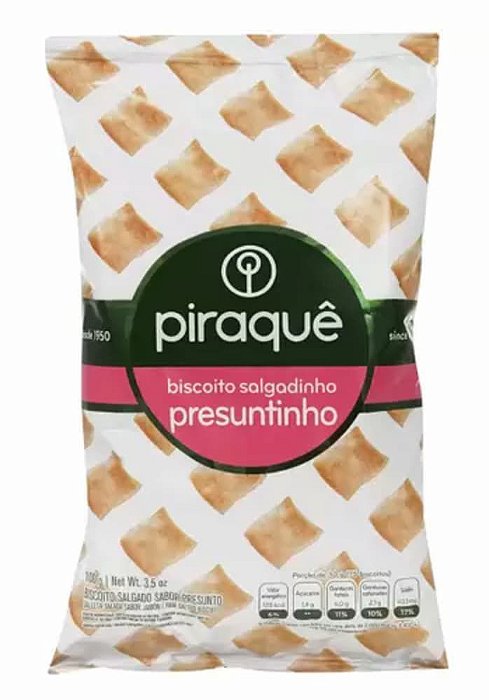 Biscoito Salgadinho- Sabor Presuntinho - 100 g - Piraquê