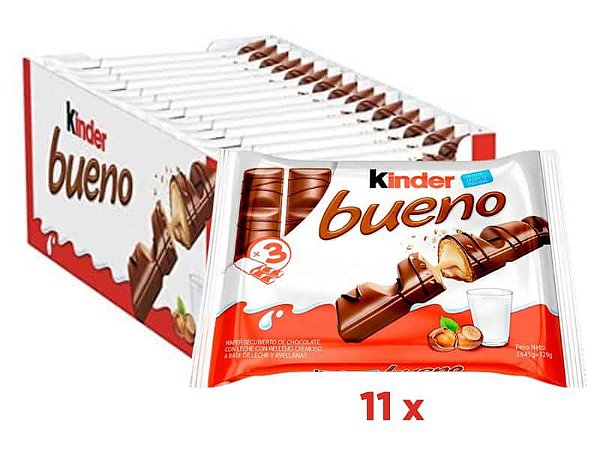 Chocolate Kinder Bueno Ao Leite 33 unidades