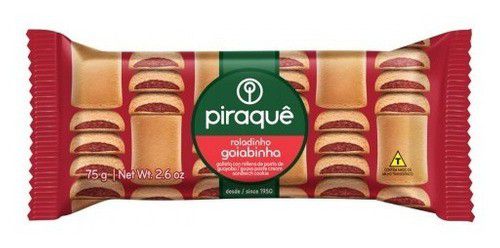 Biscoito com Recheio de Goiaba Goiabinha Piraquê 75g