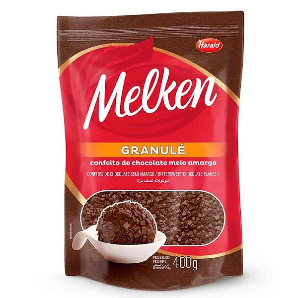 Granulado Melken Meio Amargo Granulé 400g  Harald