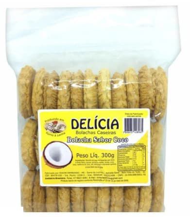 Bolacha caseira Sabor Coco Delícia 300g