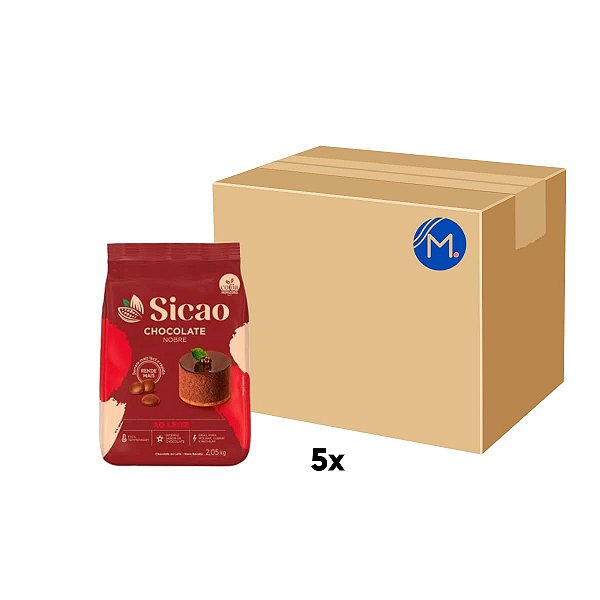 Caixa Chocolate Sicao Ao Leite Gold Gotas com 5 pacotes de  2,05Kg - Sicao