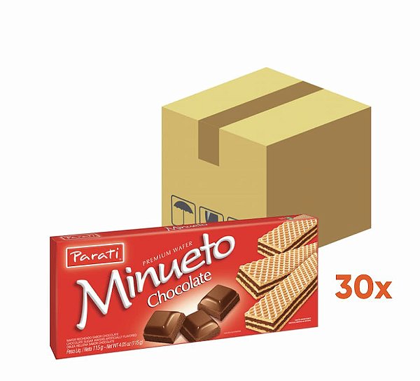 Wafer Minueto Chocolate Parati  30 un de 115g
