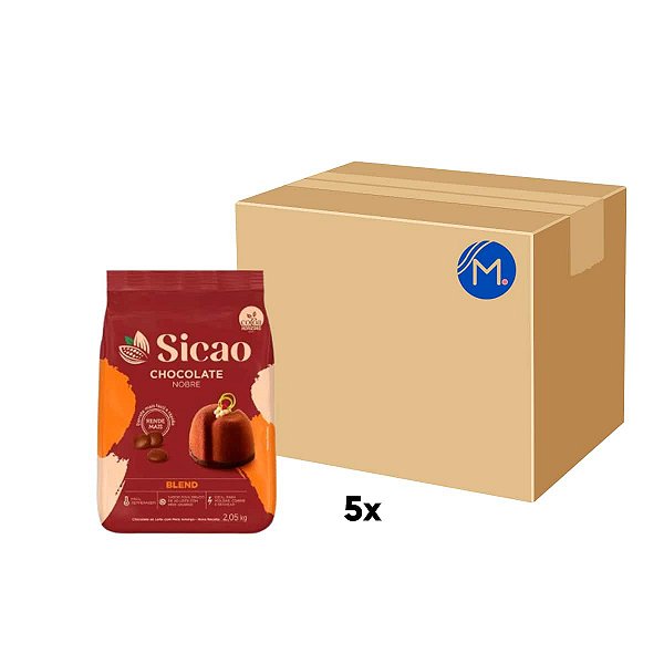 Caixa Chocolate Gold Blend Sicao com 5 pacotes de 2,05Kg