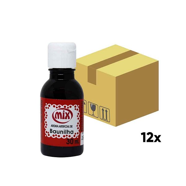 Aroma artificial Sabor Baunilha  12 unidadesde 30 ml Mix