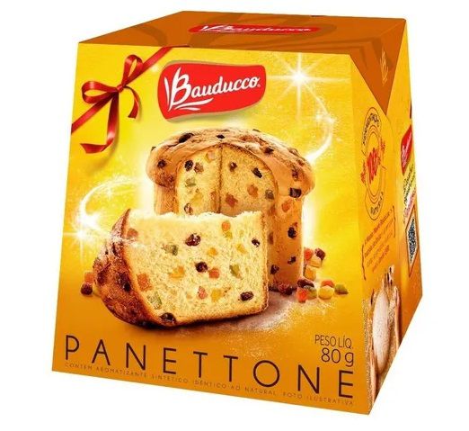 Mini Panettone de Frutas Cristalizadas Bauducco 80g