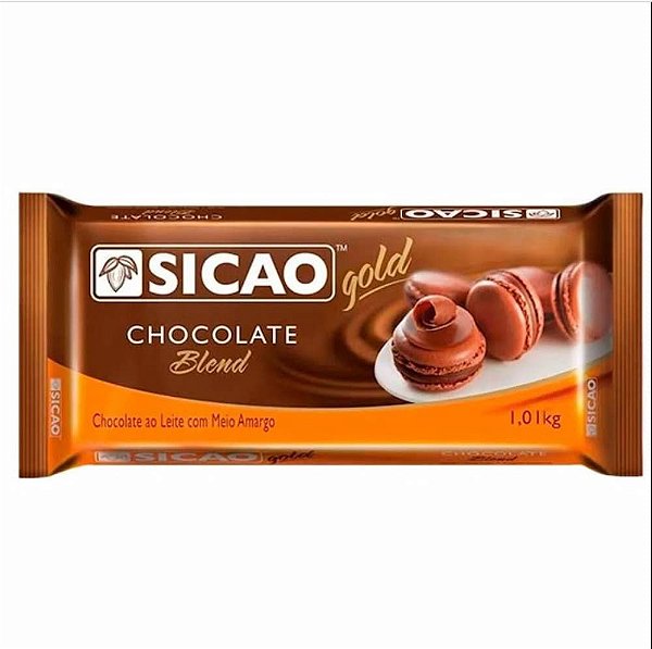 Chocolate em Barra Sicao Gold Blend 1,010kg Sicao