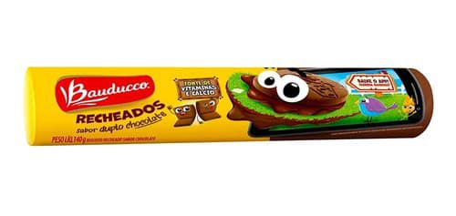 Biscoito Recheados sabor chocolate 140g - Bauducco