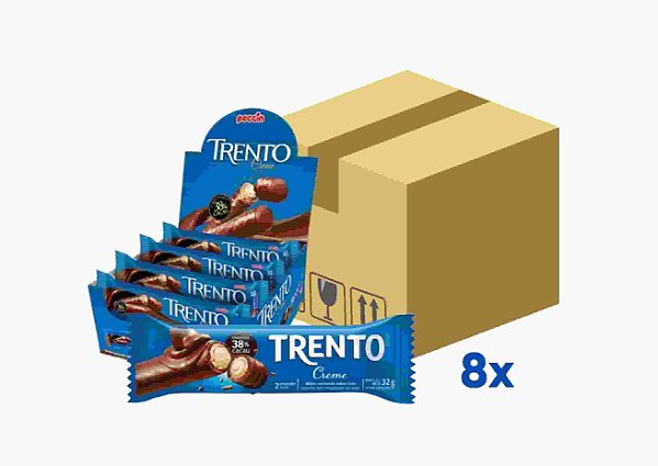 Chocolate Trento Atacado Creme 8 displays 512g Peccin