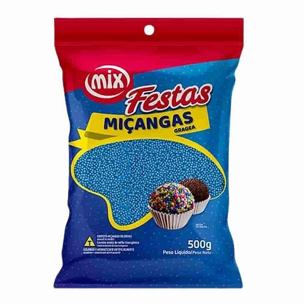 Confeito Miçangas Azul Mix 500g | Compre na Mercadoce - Mercadoce - Doces,  Confeitaria e Embalagem