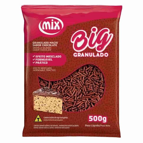 Big Granulado Macio Sabor Chocolate Mix 500g