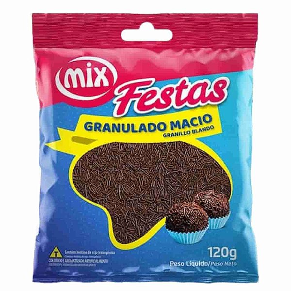 Confeito Granulado Macio Tradicional Mix 120g