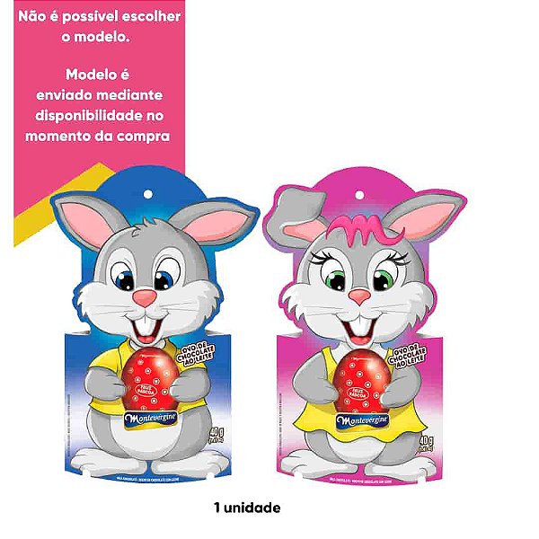 Coelhinhos Ovo de Chocolate ao Leite Montevergine 40g