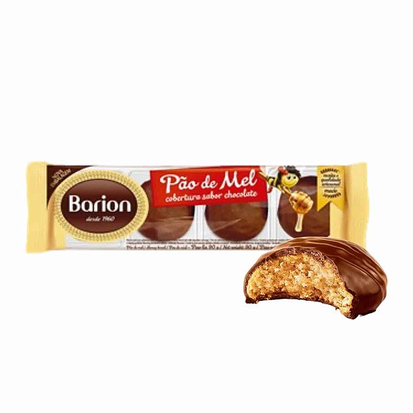 Pão de Mel com Cobertura de Chocolate Barion 90g