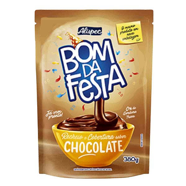 Cobertura para Bolos Sabor Chocolate Bom da Festa Alispec 255g