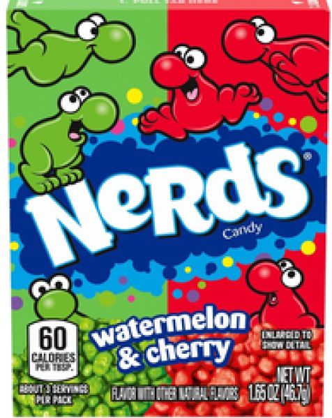 Bala Nerds Watermelon & Cherry 46,7g