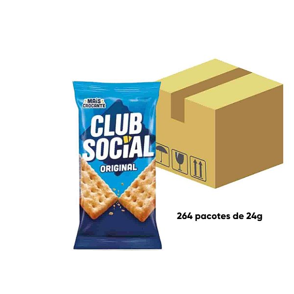 Caixa Club Social 264 pacotes de 24g Mondelez