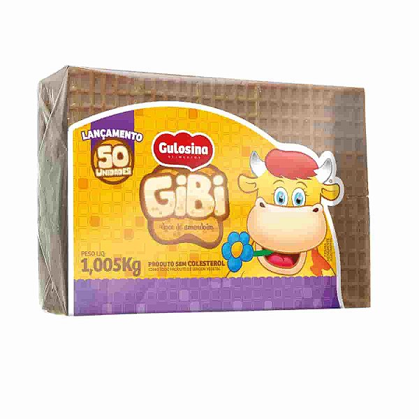 Doce de Amendoim Gibi Tipo Lisa Gulosina Tablete com 50 un 1kg