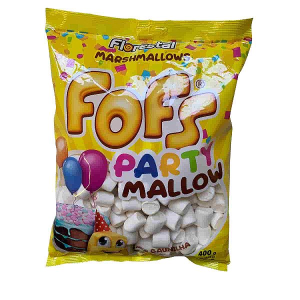 Marshmallow Fofs Party Mallow Branco 400g Florestal