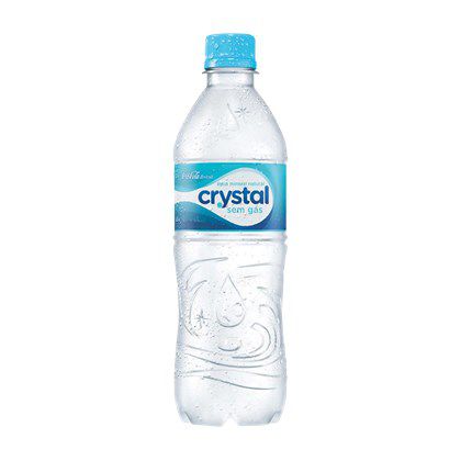 Água Natural sem gás crystal garrafa 500ml